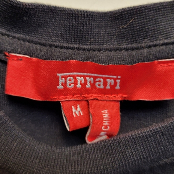 Official Ferrari 'Winning is the Only Option' Black Graphic T-Shirt - Size M - Picture 6 of 8